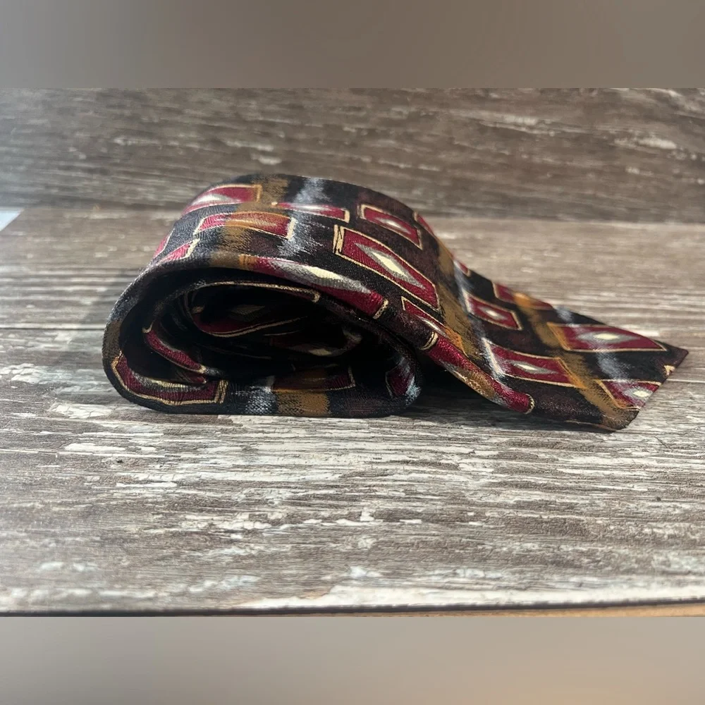 Robert‎ Talbott Omaggio 2 necktie men’s formal business tie vintage print silk
